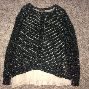 LF sweater with underlay